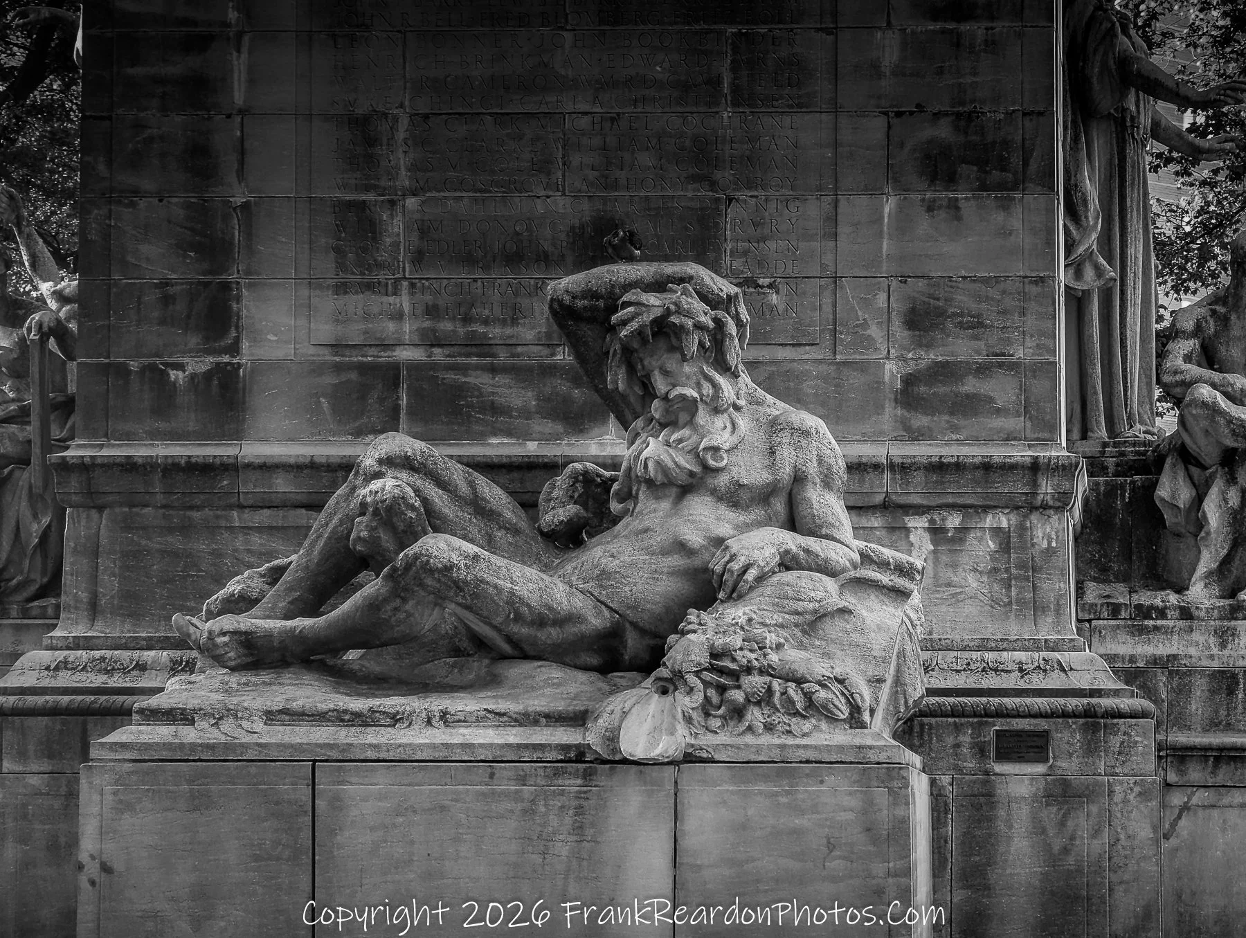 “Stone of Memory: Resting Figure in Shadow”