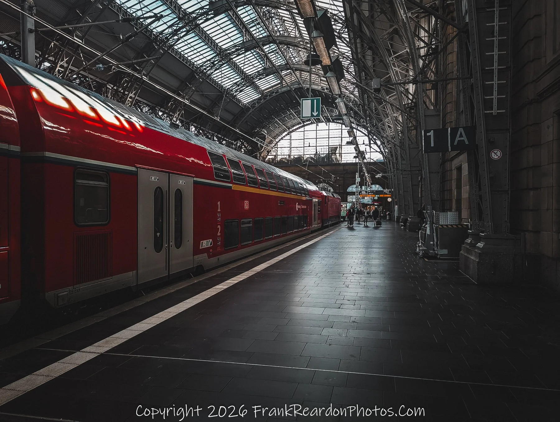 Station Facade in the morning.
"A view of the historic Hauptbahnhof facade, illuminated and showcasing the station's Neo-Renaissance architectural details."