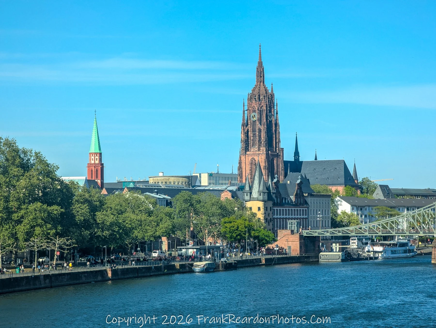 Frankfurt Skyline with Cathedral and River (Main River View)
“Across the Main – Frankfurt’s Historic Skyline”