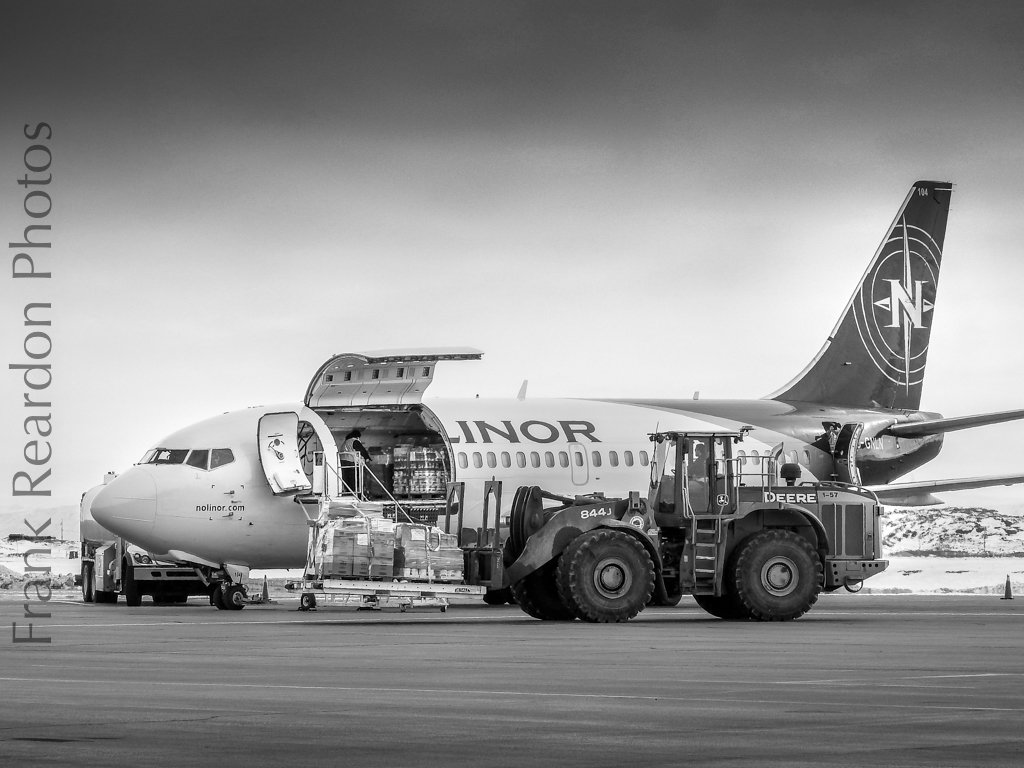 Nolinor Flight NRL123 Doing a Humanitarian Food Delivery for Food Banks Canada to the Nunavut Food Banks (CYFB)