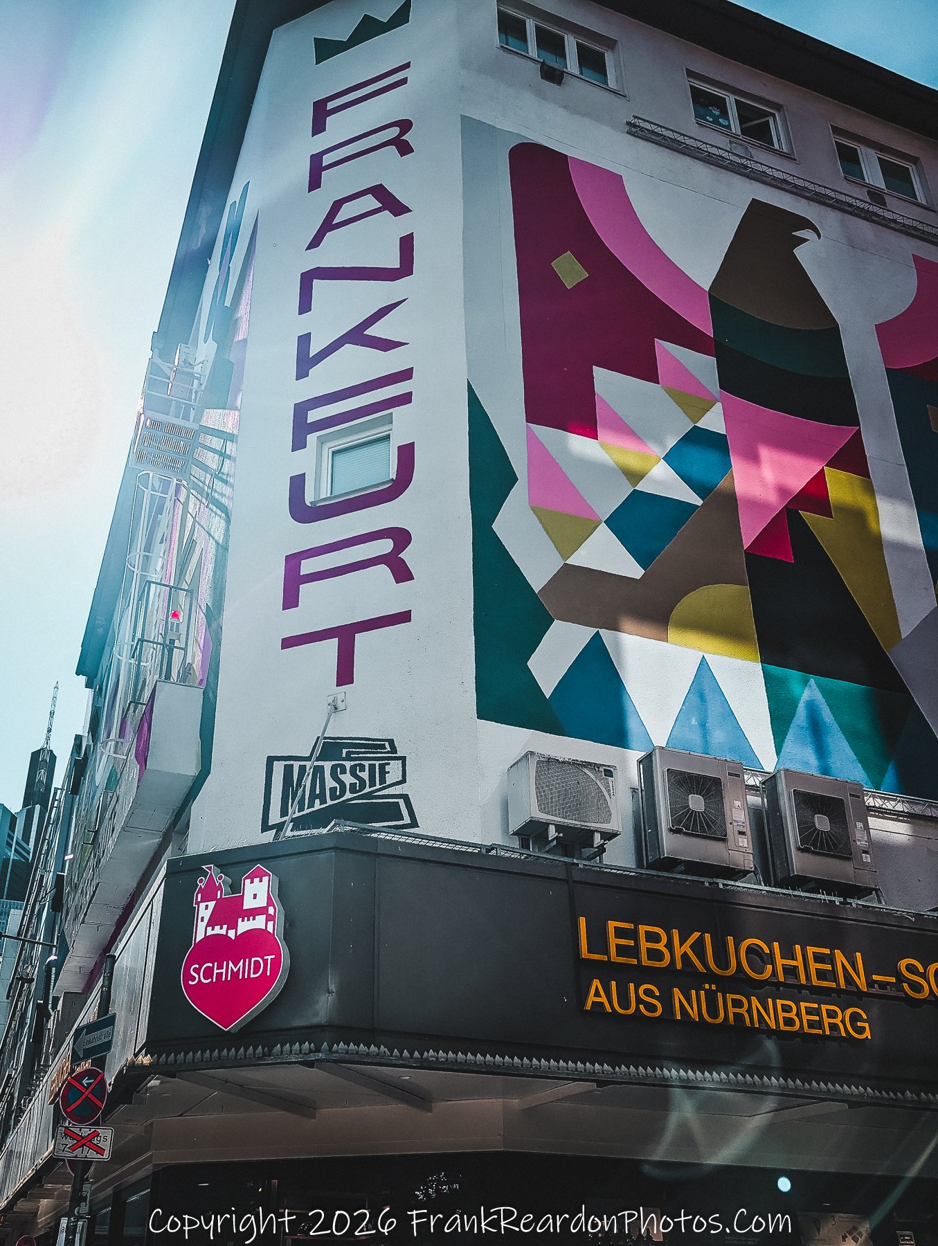 “Frankfurt” Street Art Mural on Building Corner
“Frankfurt in Colour – Urban Art and Identity”