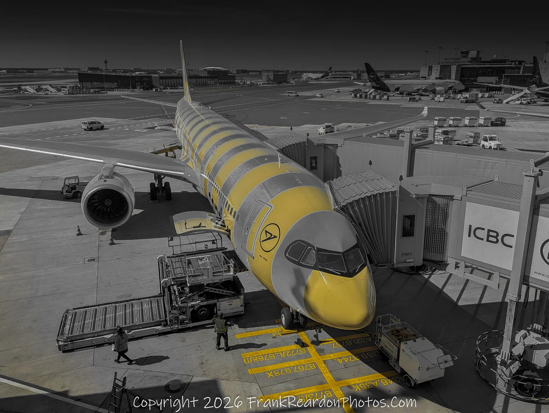 Yellow Lufthansa Livery
“Ready for Departure – Frankfurt Airport”