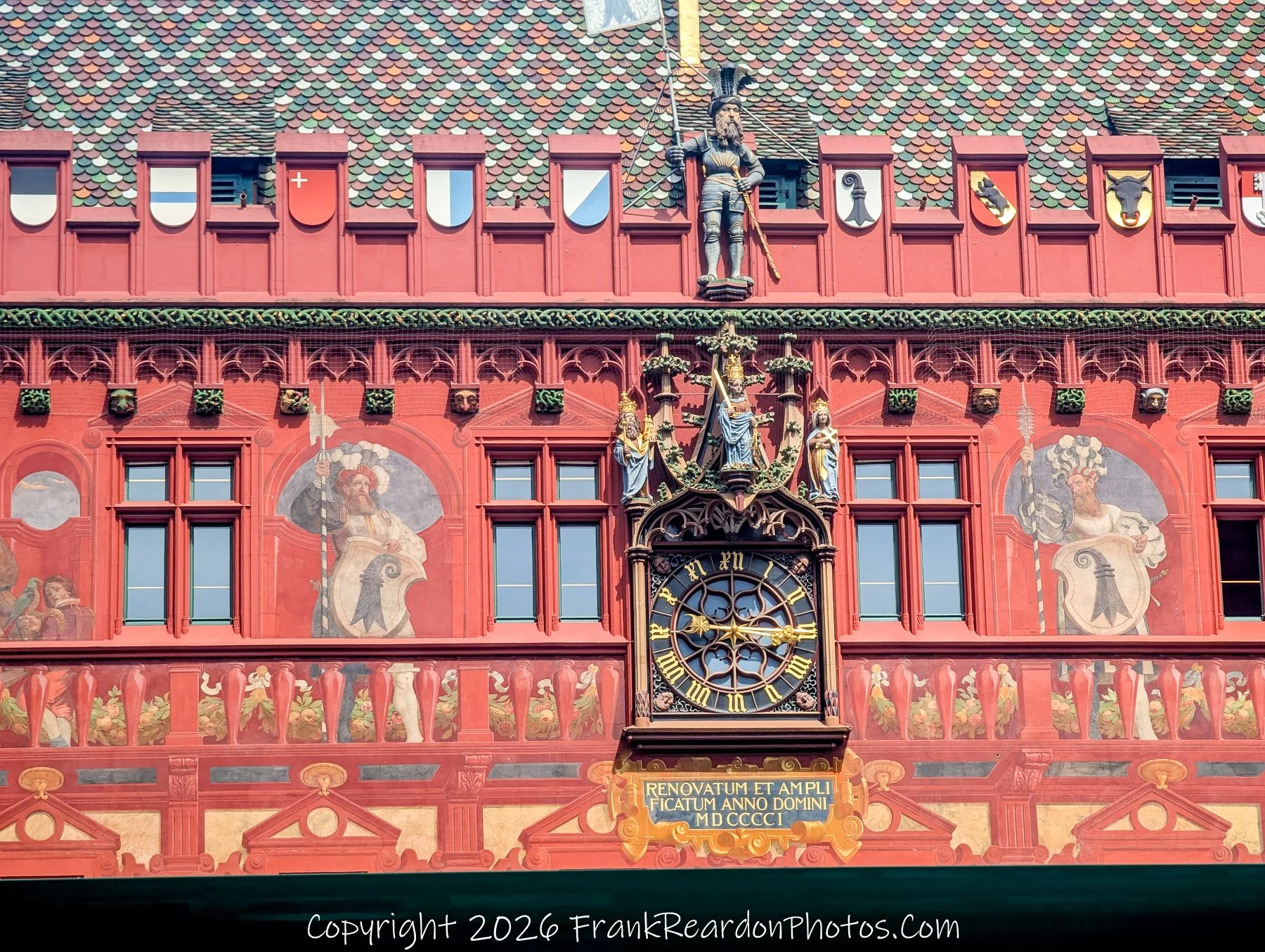 “Time and Tradition” The Rathaus clock stands as Basel’s ornate heartbeat, gilded in history.