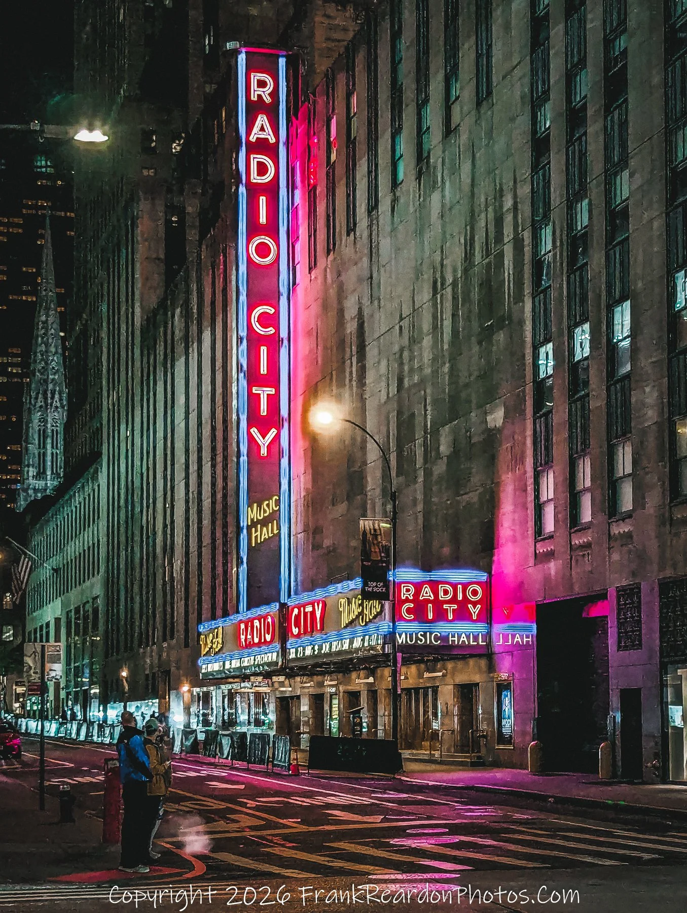 “Radio City Nights: Neon Reflections”