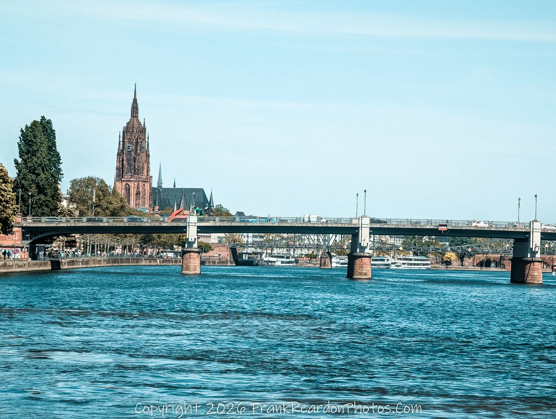 Frankfurt Skyline with Church and Bridge
“Across the Main – Skyline and Spire”