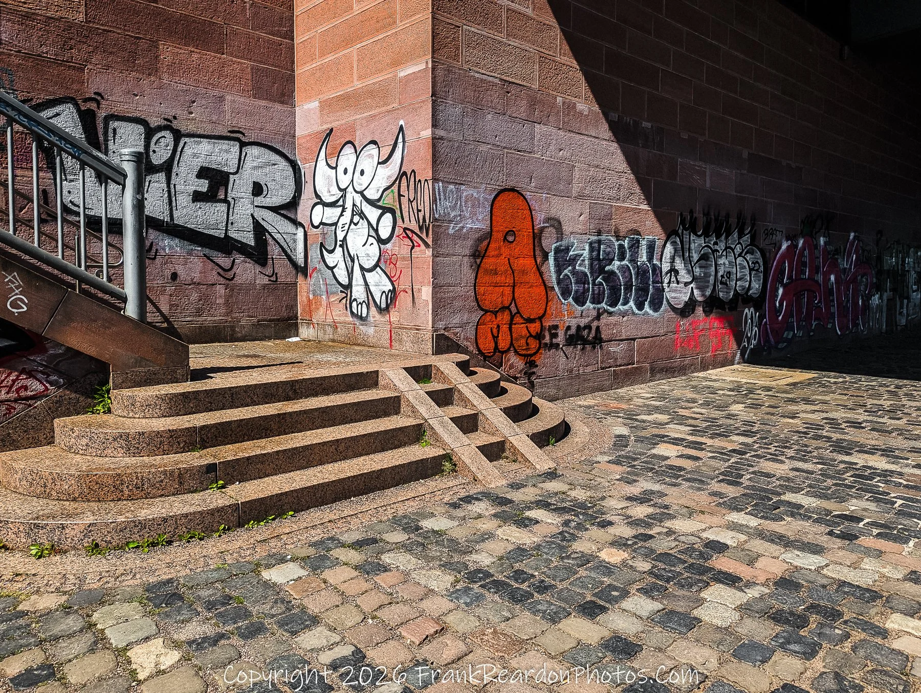 Graffiti Wall and Stone Steps Under Bridge
“Colors Beneath the Bridge”