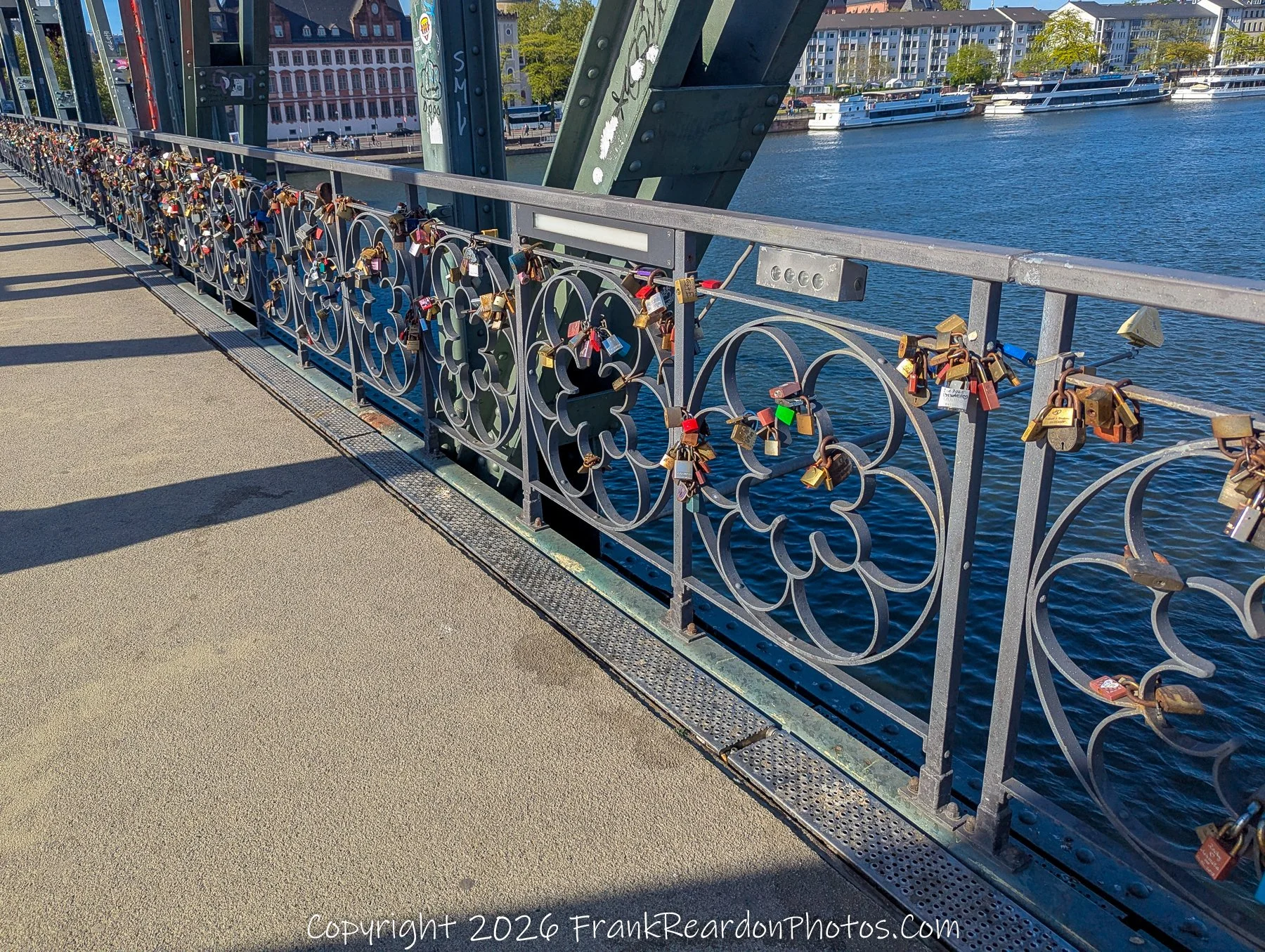Love Locks Along Eiserner Steg (Wide View)
“Locked in Time – Stories on the Bridge”