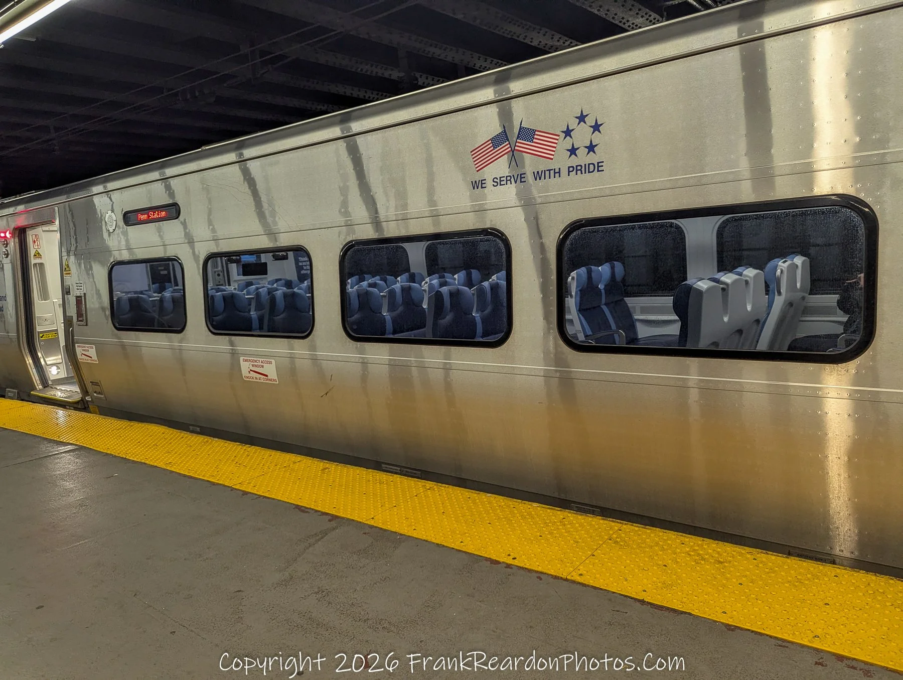 Train at Platform “Arrival: Penn Station”