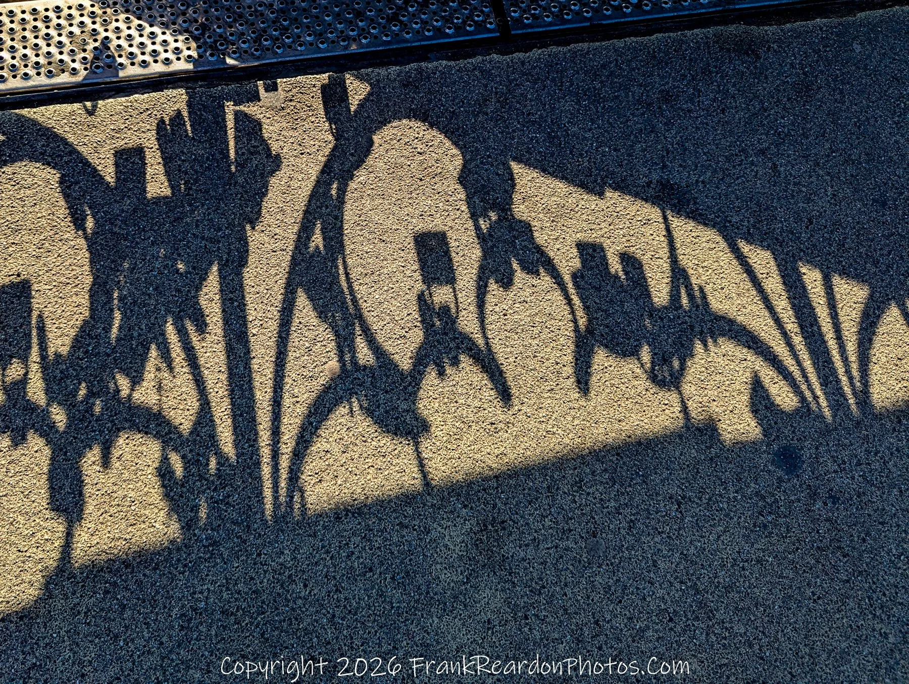 Shadow Patterns from Bridge Structure on Pavement
“Shadows in Steel – Light on the Bridge”