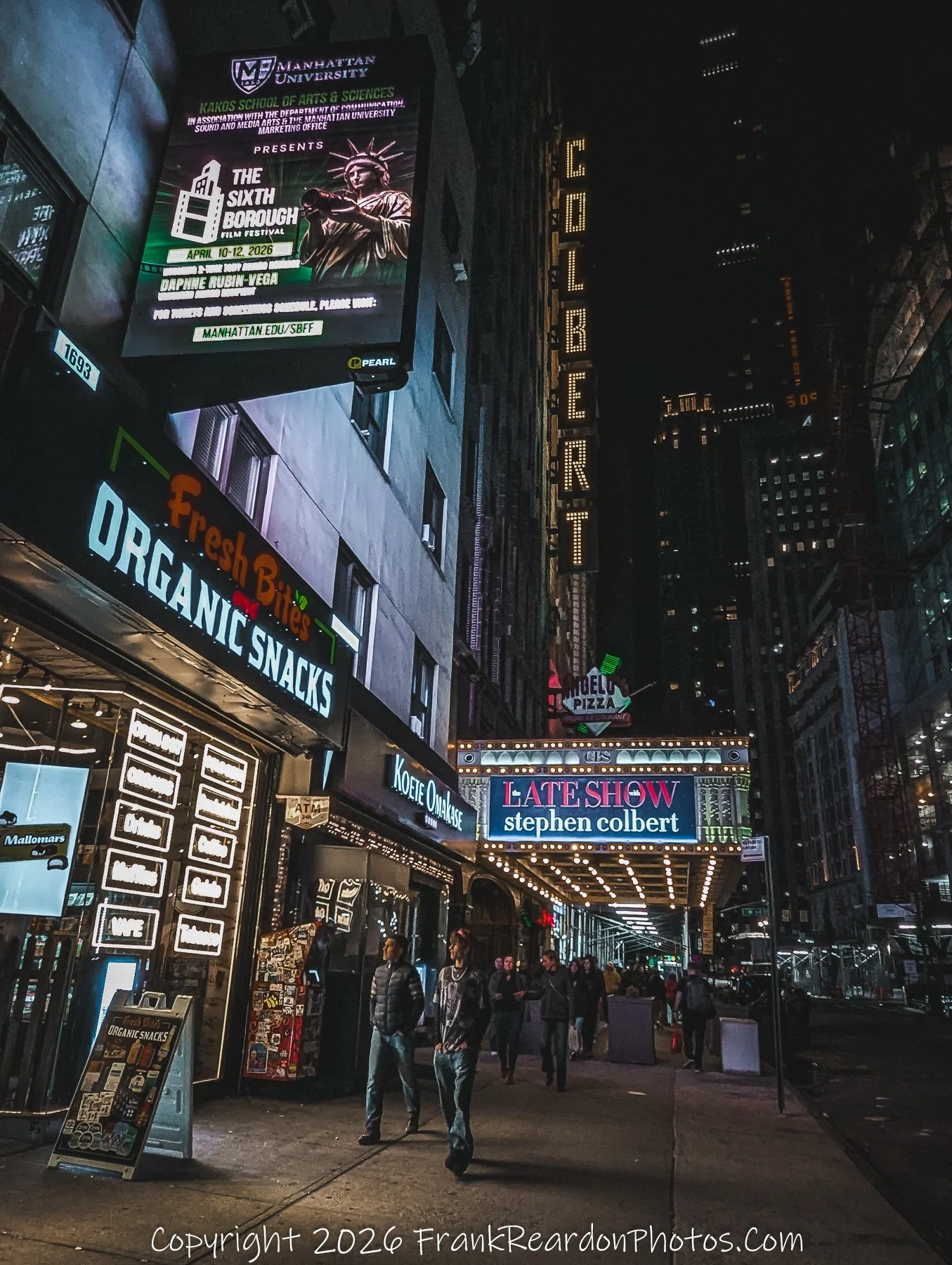 “Late Show Lights on Broadway”