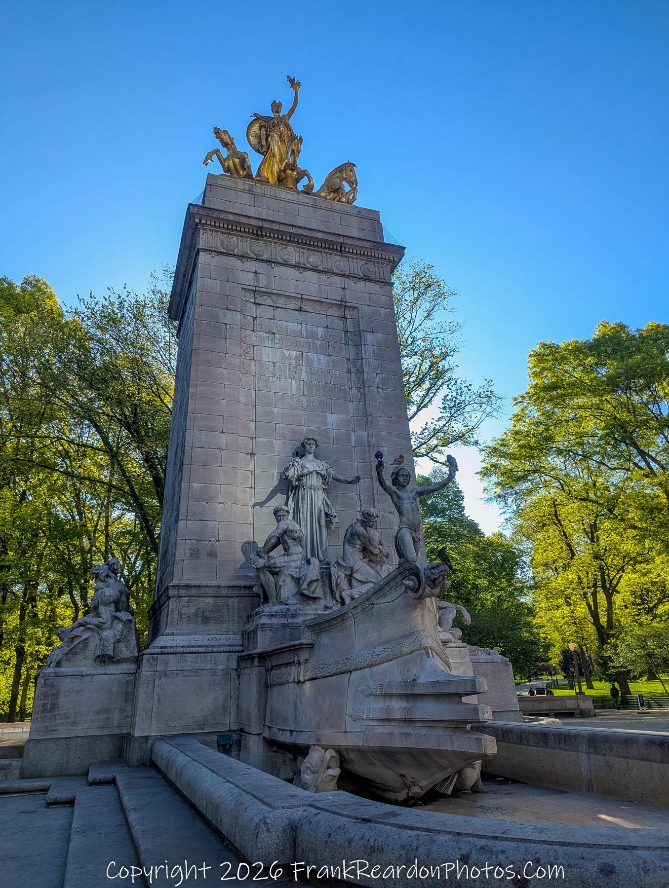 "Maine Monument: Guardians in Stone and Gold”