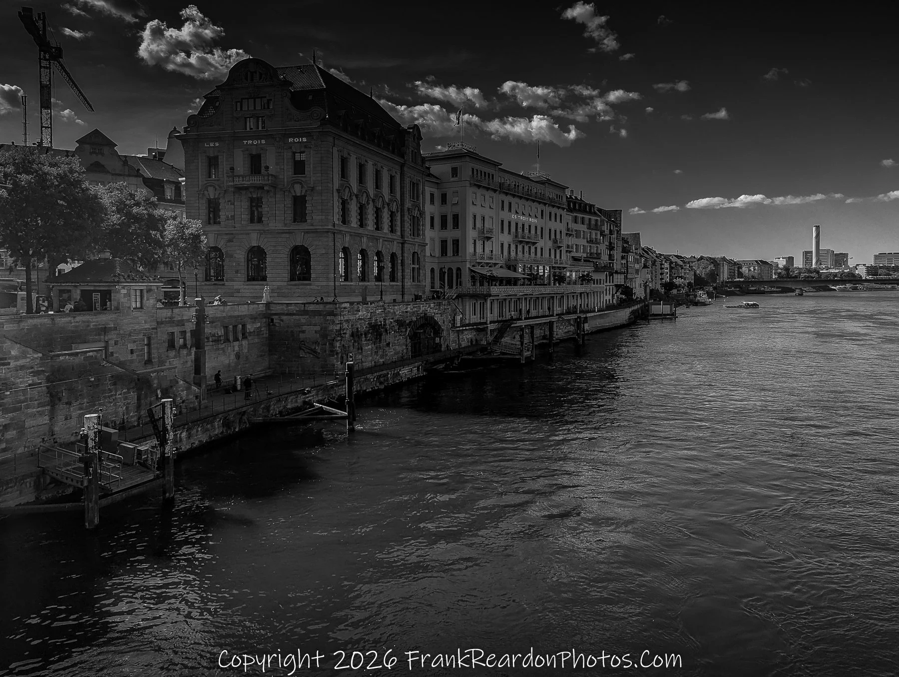 “Les Trois Rois” Basel’s grand riverside façade stands timeless, watching the city’s reflections drift by.