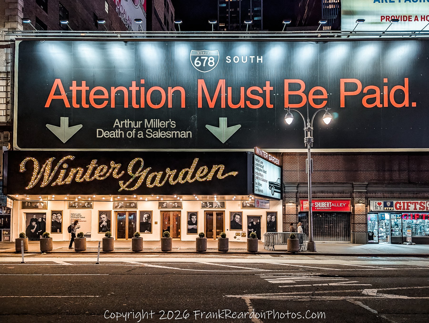 “Winter Garden Theatre: Attention in Lights”