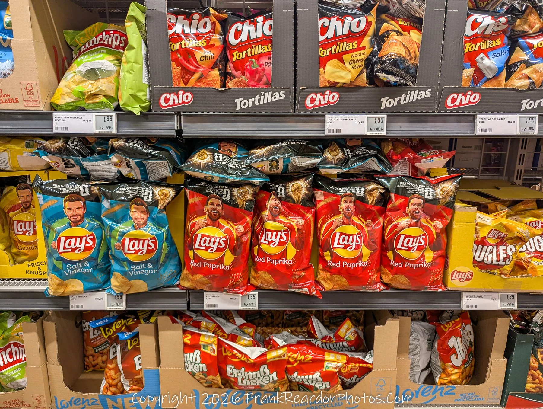 Football Stars on Lay's Potato Chip Bags.
"Supermarket Star Power"
