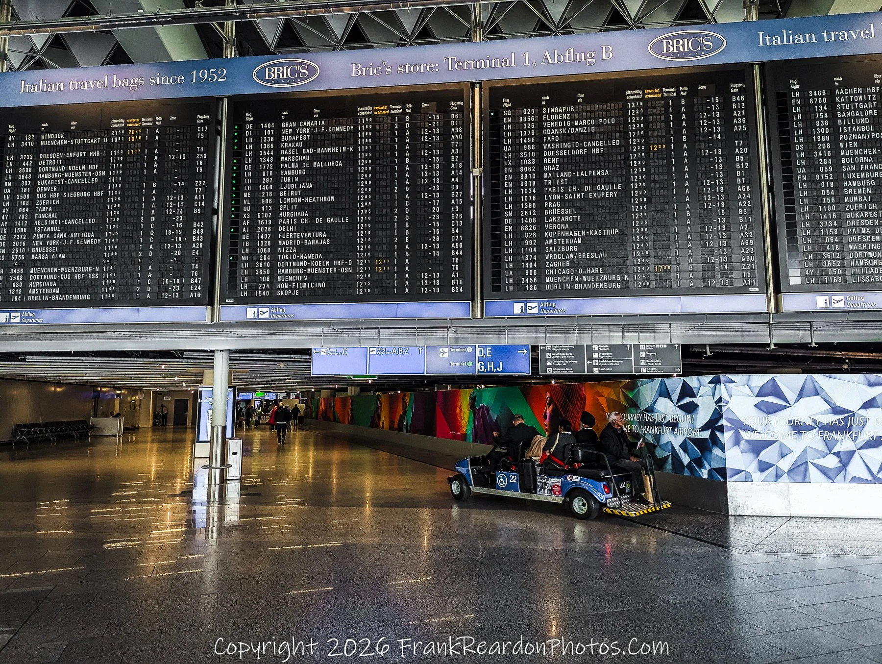 Departure Hall with Flight Boards
“Gateway to the World – Frankfurt Departures”