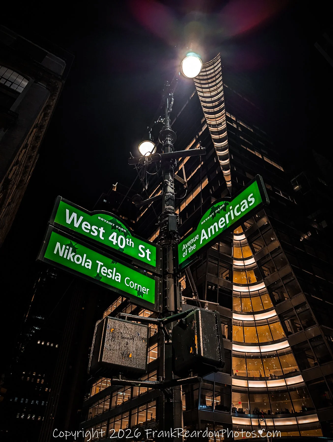 “Tesla Corner: Where Streets Meet the Sky”