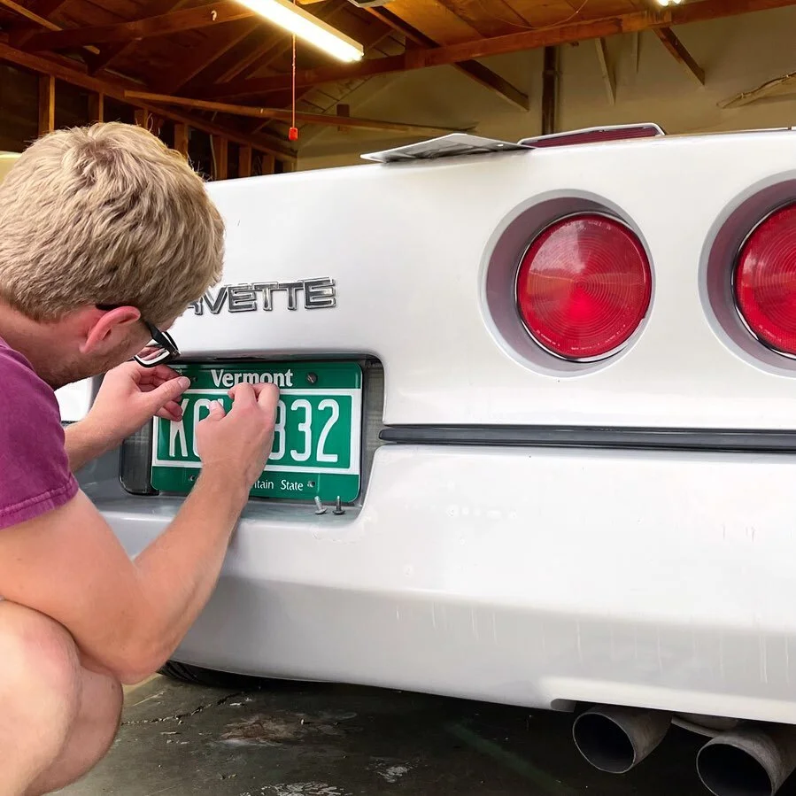 Another car back on the street thanks to the Kuaay.com app! #vt #vermont #vermontdmv #corvette #c4corvette
