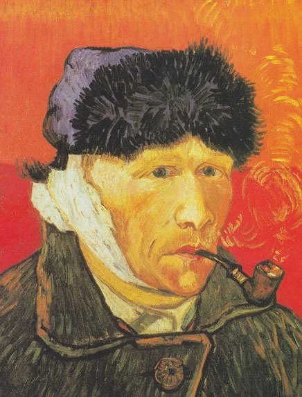 Self-portrait with Bandaged Ear, January 1889 - Van Gogh self Portrait