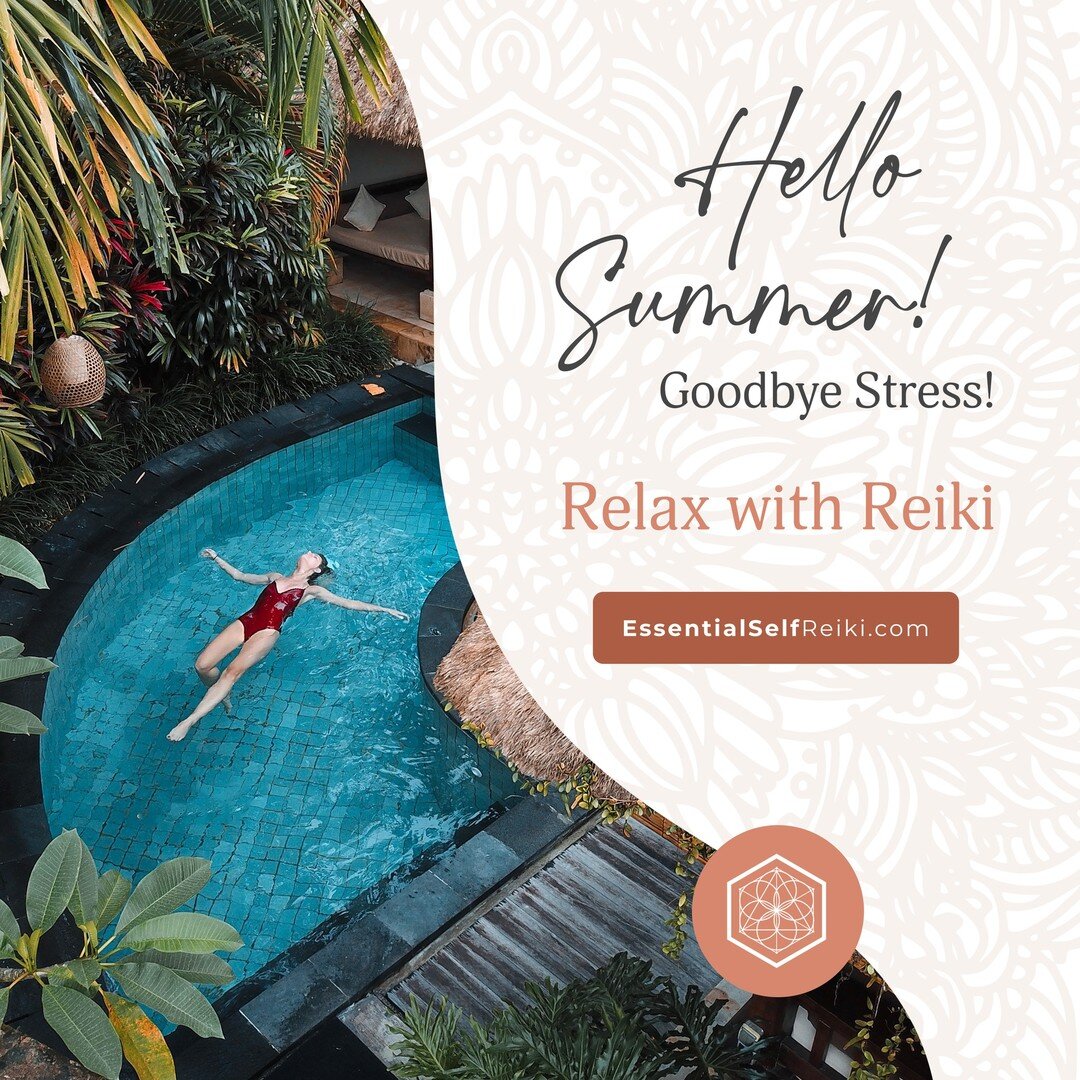🌞 SUMMER CHECK IN: Are you taking care of yourself this summer? Treat yourself to a relaxing and healing Reiki session today! 

To Book: www.EssentialSelfReiki.com

#essentialselfwellness #reiki #reikiheals #energy #energymedicine #energyheals #ener