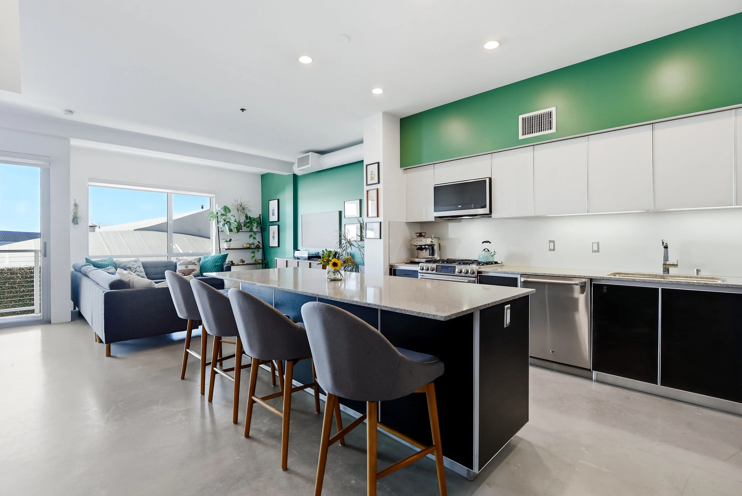 Modern Kitchen in West Los Angeles Loft at 11500 Tennessee Ave #324