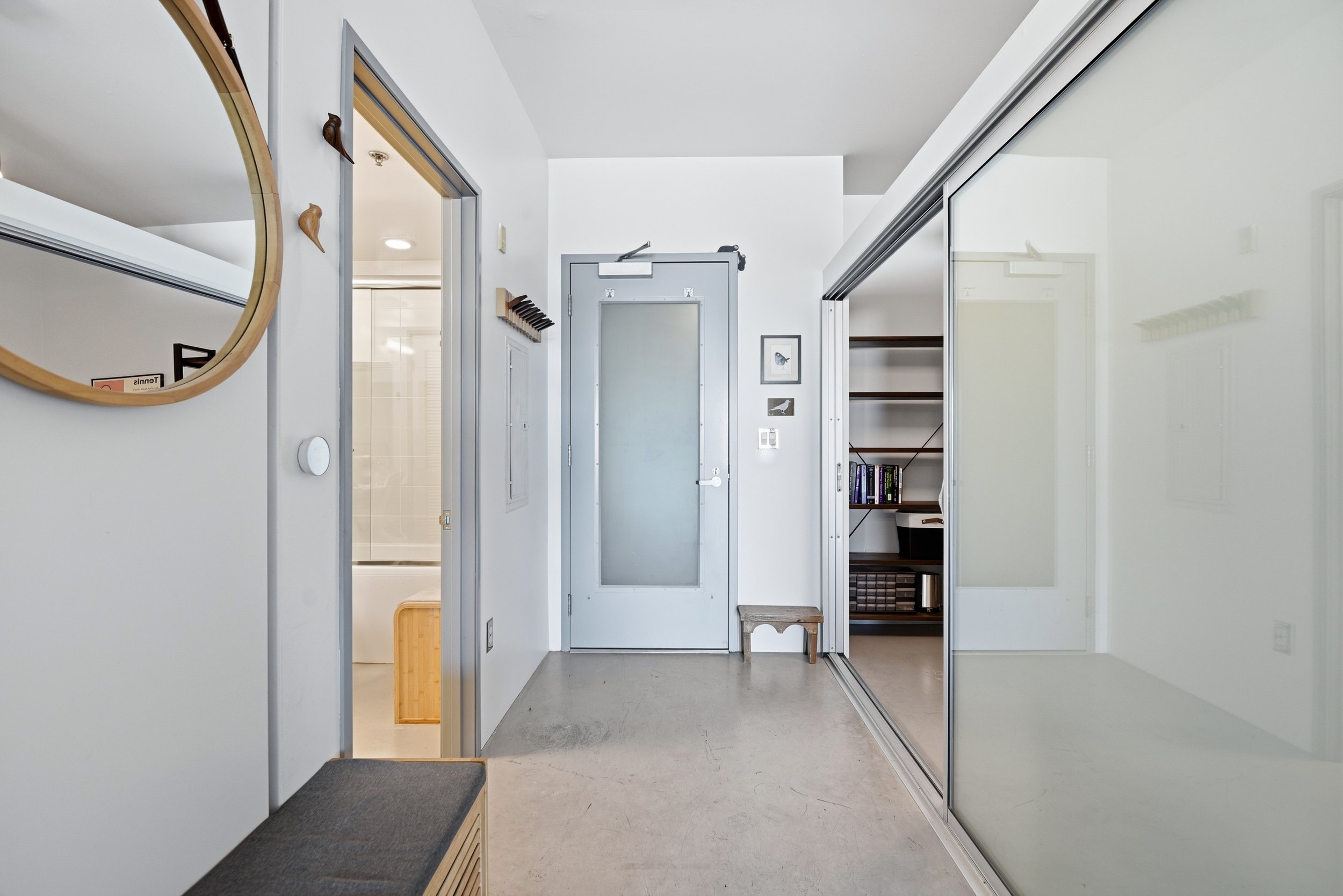 Open Concept Living Room at 11500 Tennessee Ave #324 West LA Loft