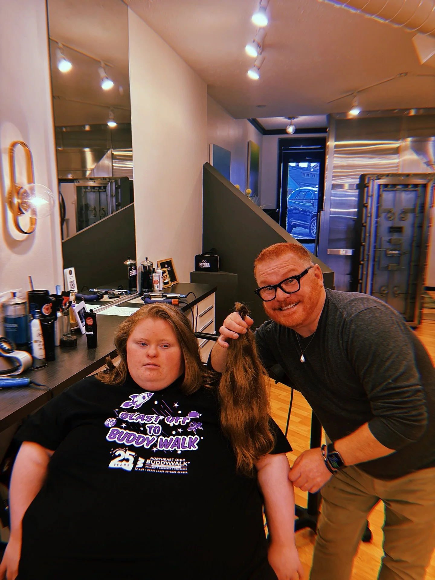 We were honored to be the 10th stop on her hair donation journey! 💇&zwj;♀️💖 

Christopher had the pleasure of doing the cut, and we&rsquo;re so grateful she chose Dante Lucci Salon. 

Thinking about donating your hair? Take this as your sign. ✨