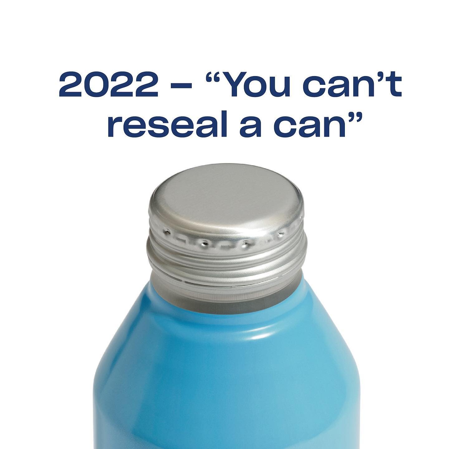Welcome to 2023; aluminium cans are resealable and refillable.

Meet our 100% recyclable aluminum bottle-can / twist top / deal sealer / plastic killer.

#futureisnow #cannedwater #2023 #australianmade