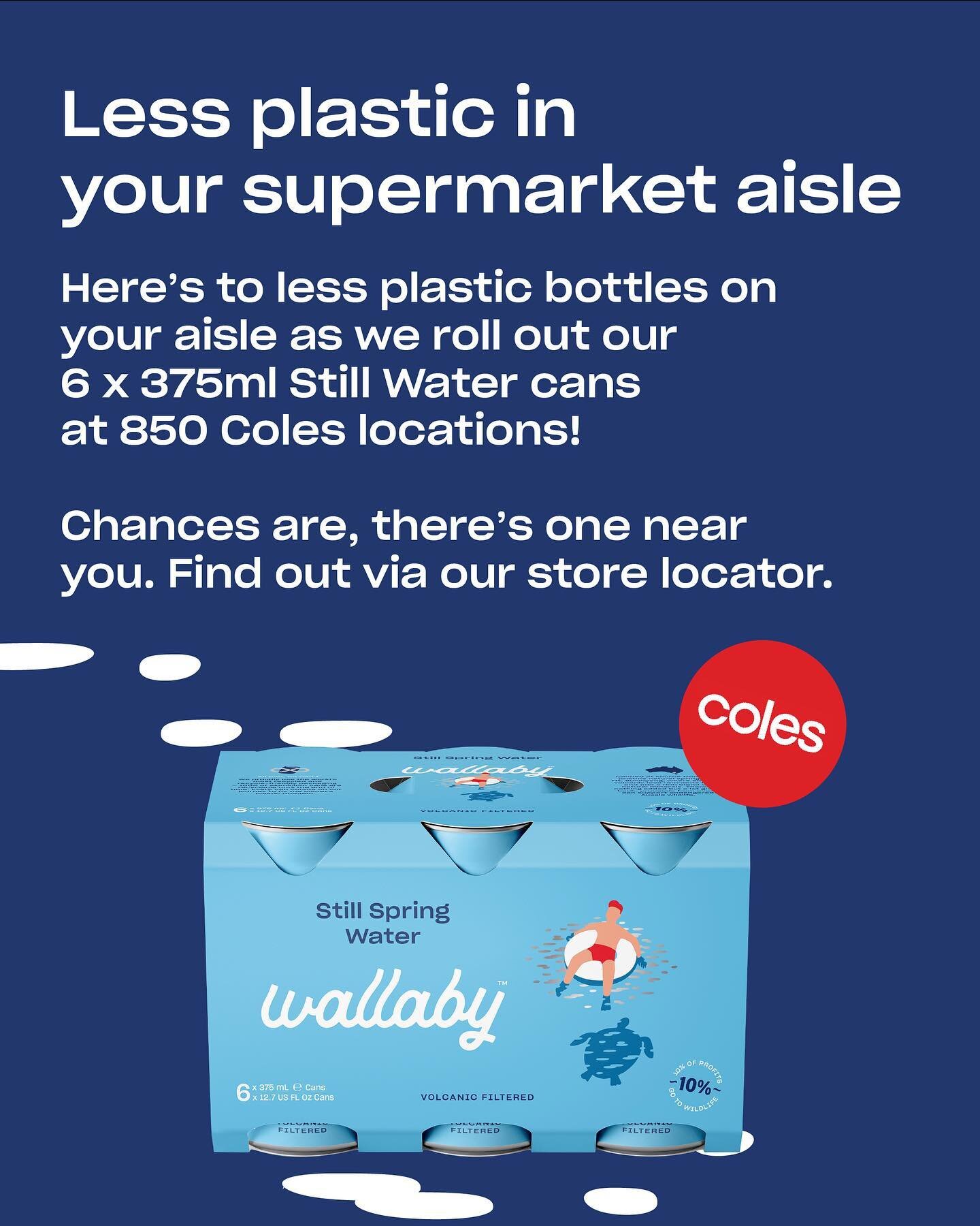 Find a Wallaby near you 📍

wallabywater.com.au &gt; Store Locator 🙌🏼
