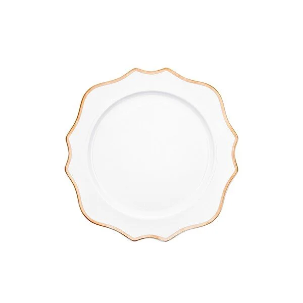 Emma Gold Rimmed Scallop Charger