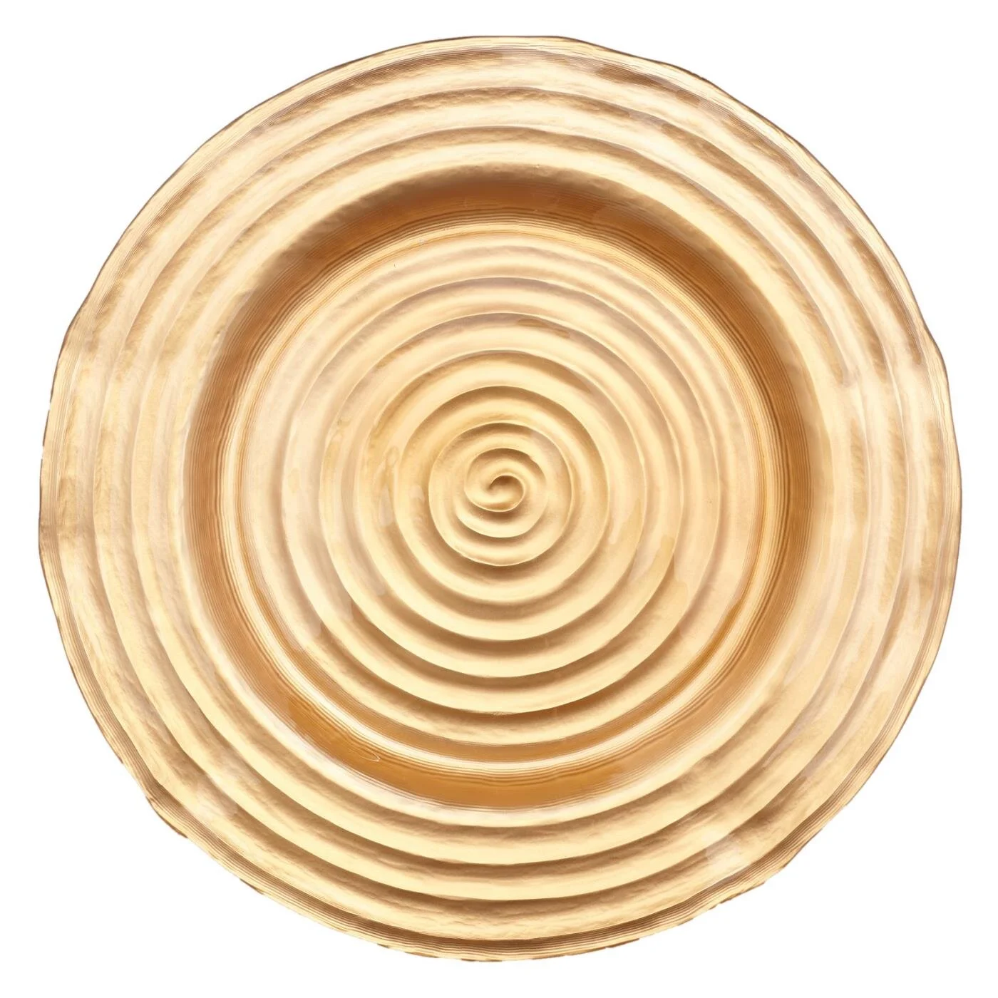 Gold Swirl Glass Charger