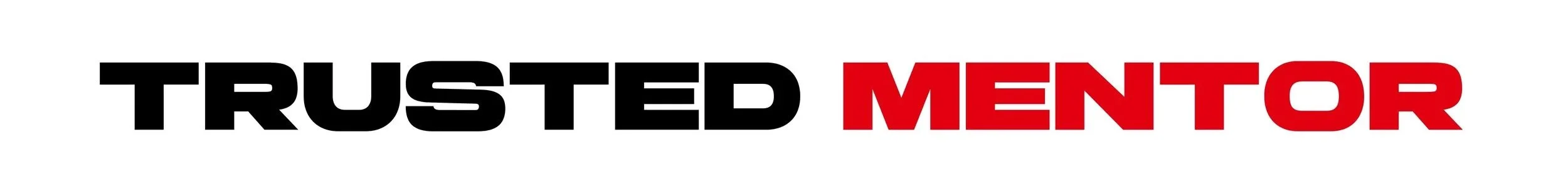 Text reading "Trusted Mentor" in Toronto, Canada with "Trusted" in black and "Mentor" in red.