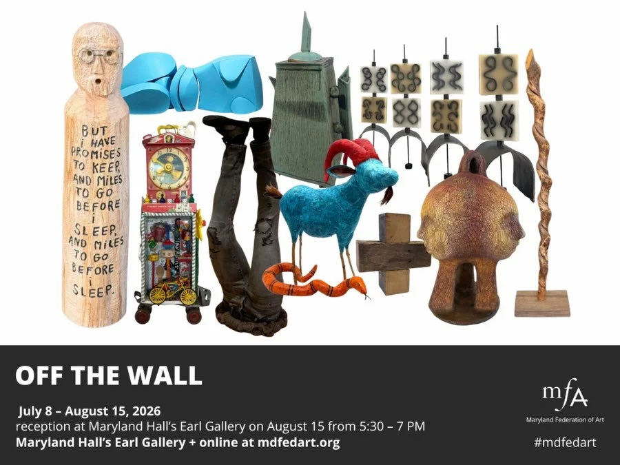 &ldquo;Our Direction?&rdquo; in the Maryland Federation of Art&rsquo;s juried exhibition &ldquo;Off the Wall&rdquo;  July 8 - August 15 at Maryland Hall&rsquo;s Earl Gallery in Annapolis, MD. Closing reception on Saturday, August 15, 5:30-7:00 p.m. #
