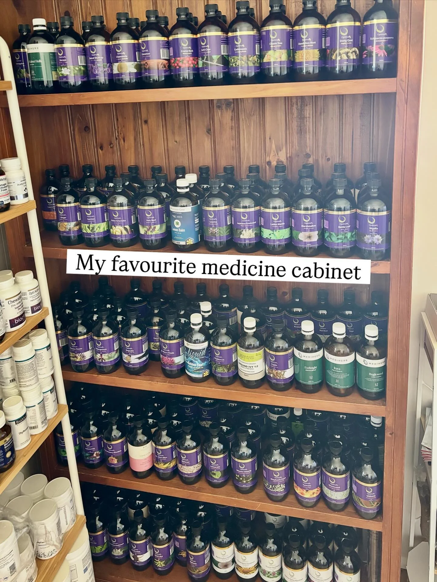 🙌🌿My favourite medicine cabinet. ☺️🥰💛Bonus because I have access to it 24/7!😅

#naturopath#herbs#health