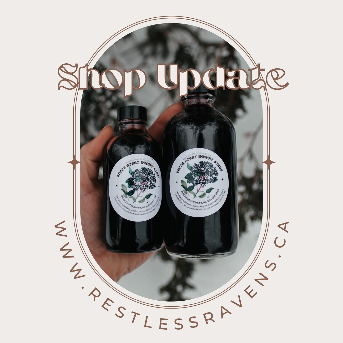 Winter Shop Update is live on the website ❄️

https://www.restlessravens.ca/shop

New throat spray 🫁 easy to use blend to reduce coughs, sore throat &amp; respiratory infections 

John lemon lip balm restocked! Great for dry chapped lips &amp; cold 