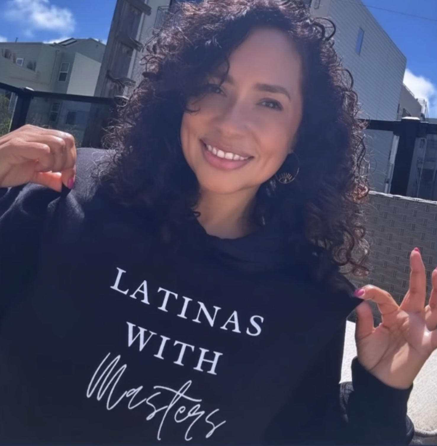 INSTA GLOW UP HOODIE ✨ ~ Latinas with Masters Black Crop Hoodie ~ Limited Stock
