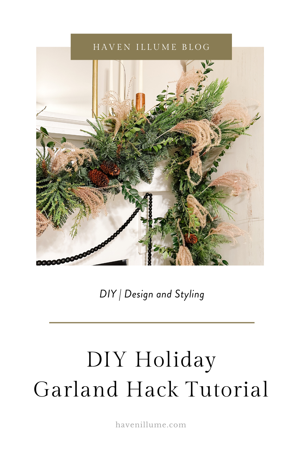 DIY Holiday Garland Hack Tutorial