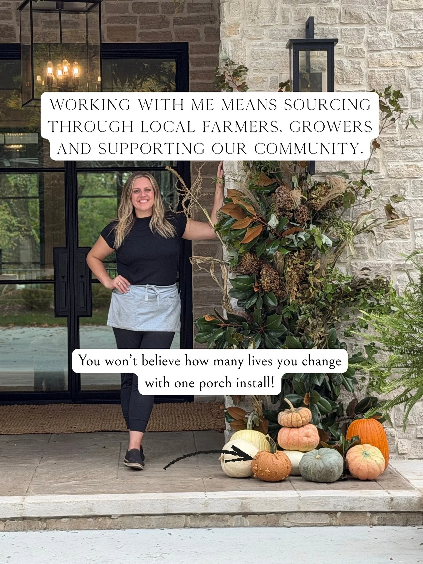 Everyone wants a beautiful porch for the season&hellip;
but what if your seasonal d&eacute;cor could actually make a difference?

When you work with me, you&rsquo;re not ordering from a warehouse.
You&rsquo;re investing in:

&bull; A 14-year-old entr