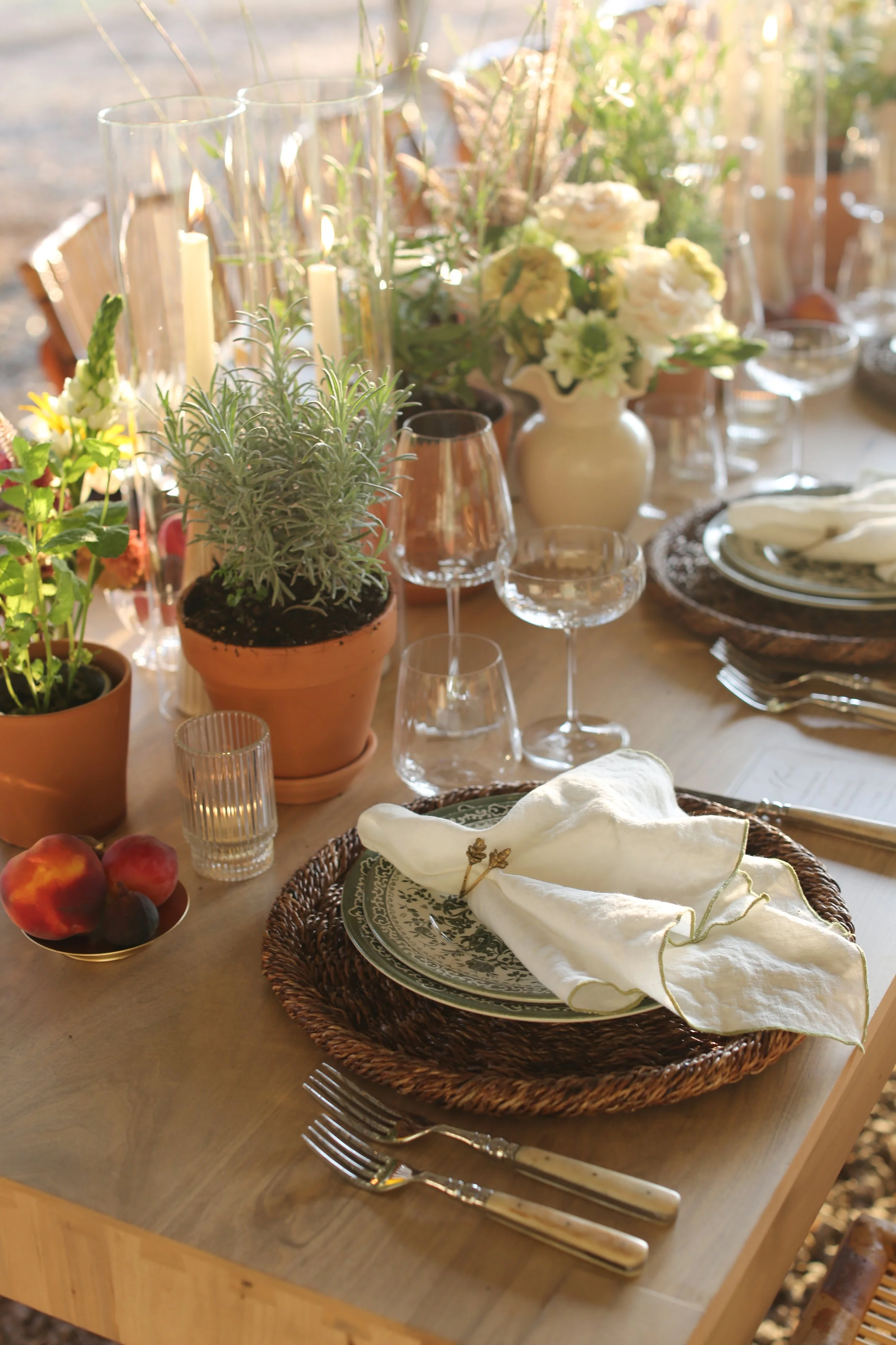 Golden Hour Al Fresco Dinner| Editorial Design | Arrington , TN