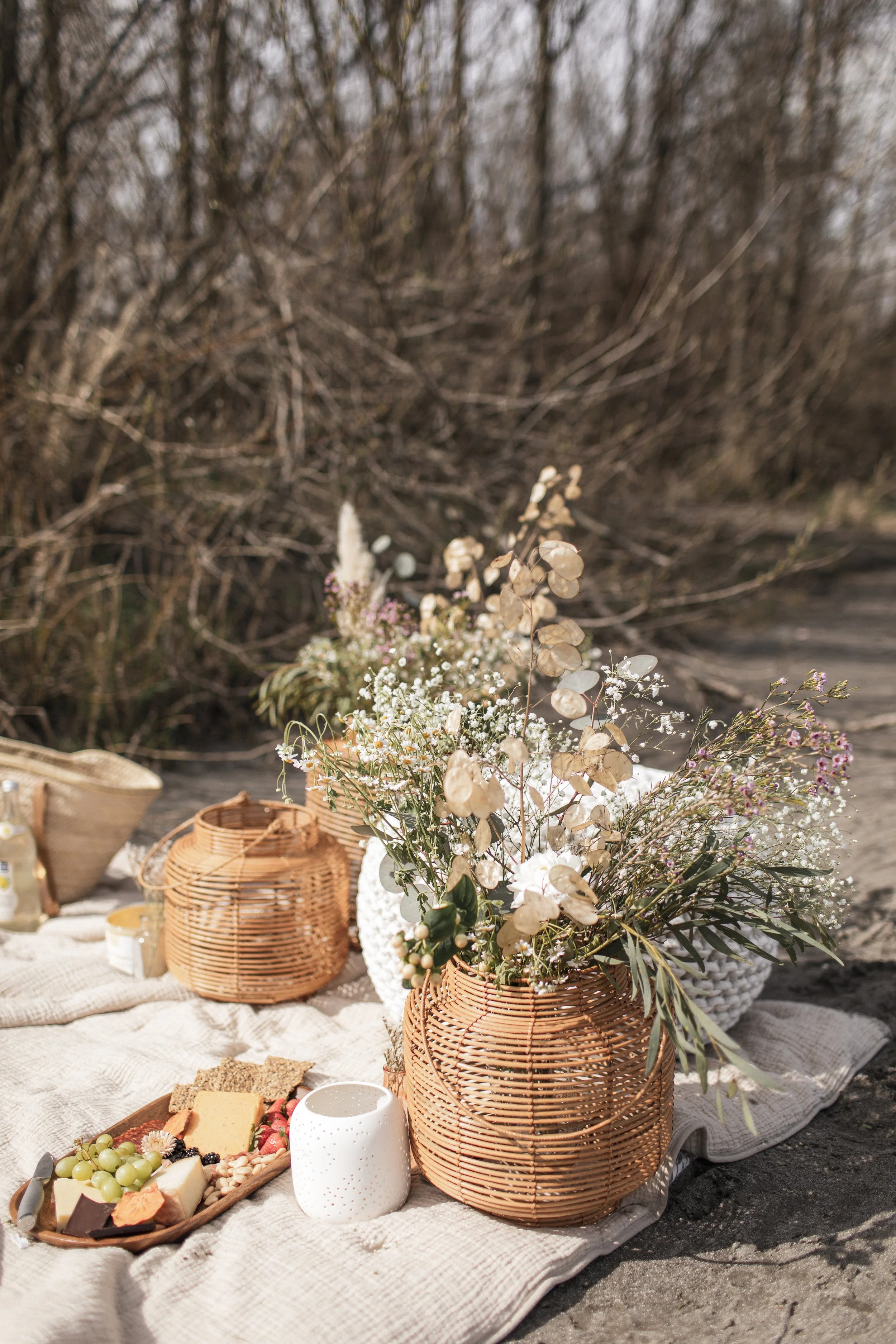 Picnic on the Riverbank | Editorial Styling + Floral Artistry | Mt. Vernon, WA