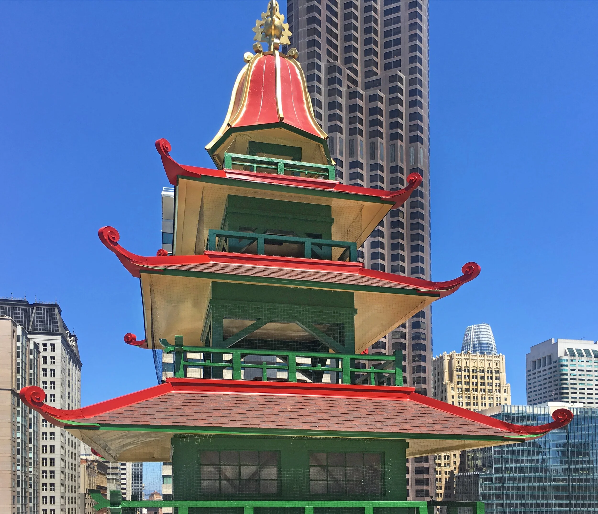 The exterior color scheme for this historic building in San Francisco was based on Chinese culture. These exterior colors were very important and had to be replicated without being too bright. I had to preserve the architectural integrity of this bui