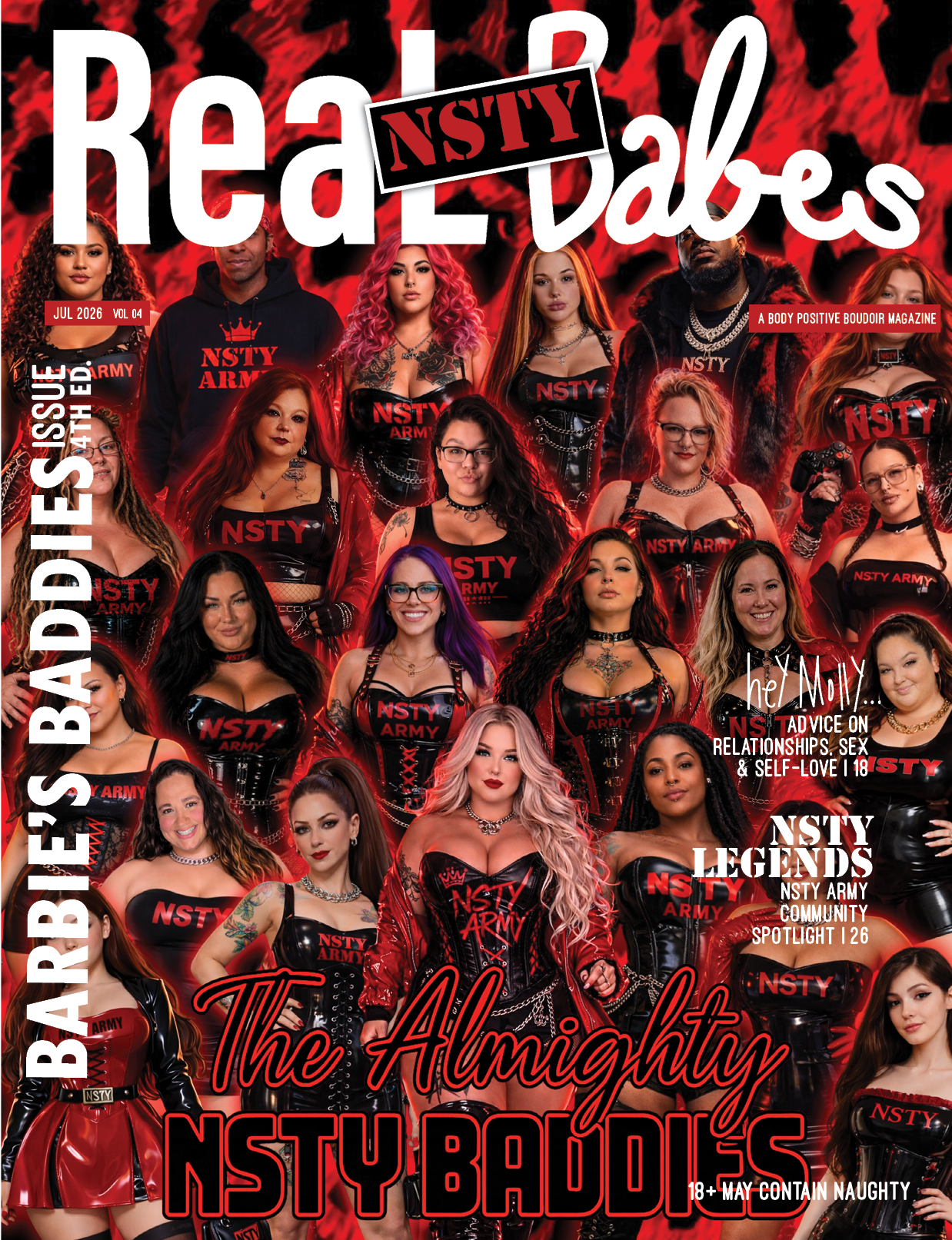 Check out the latest collab issue takeover with babes of the NSTY Army in the fourth illustration edition featuring the creations of @barbiesbaddiescustoms.

