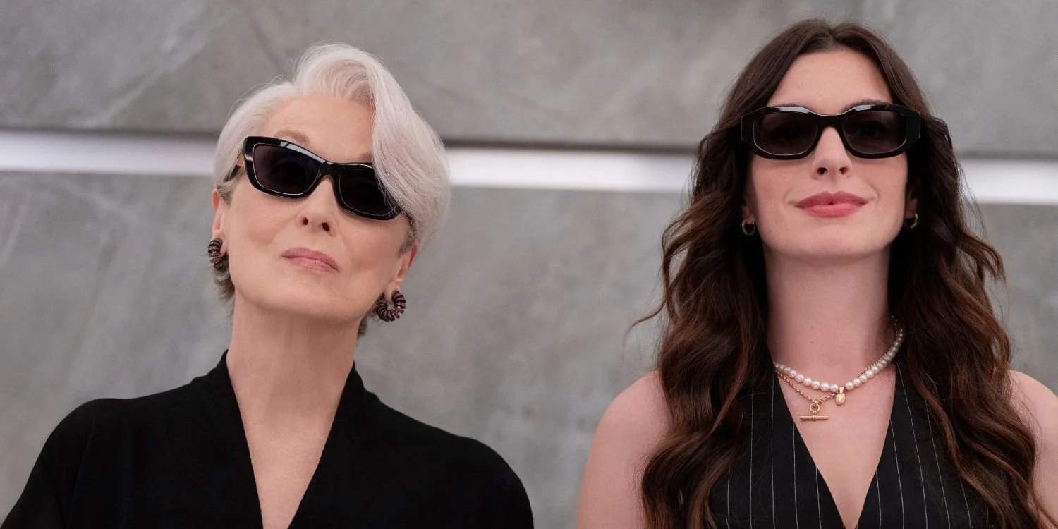 Miranda Priestly (Meryl Streep) and Andy Sachs (Anne Hathaway) | Image from 20th Century Studios