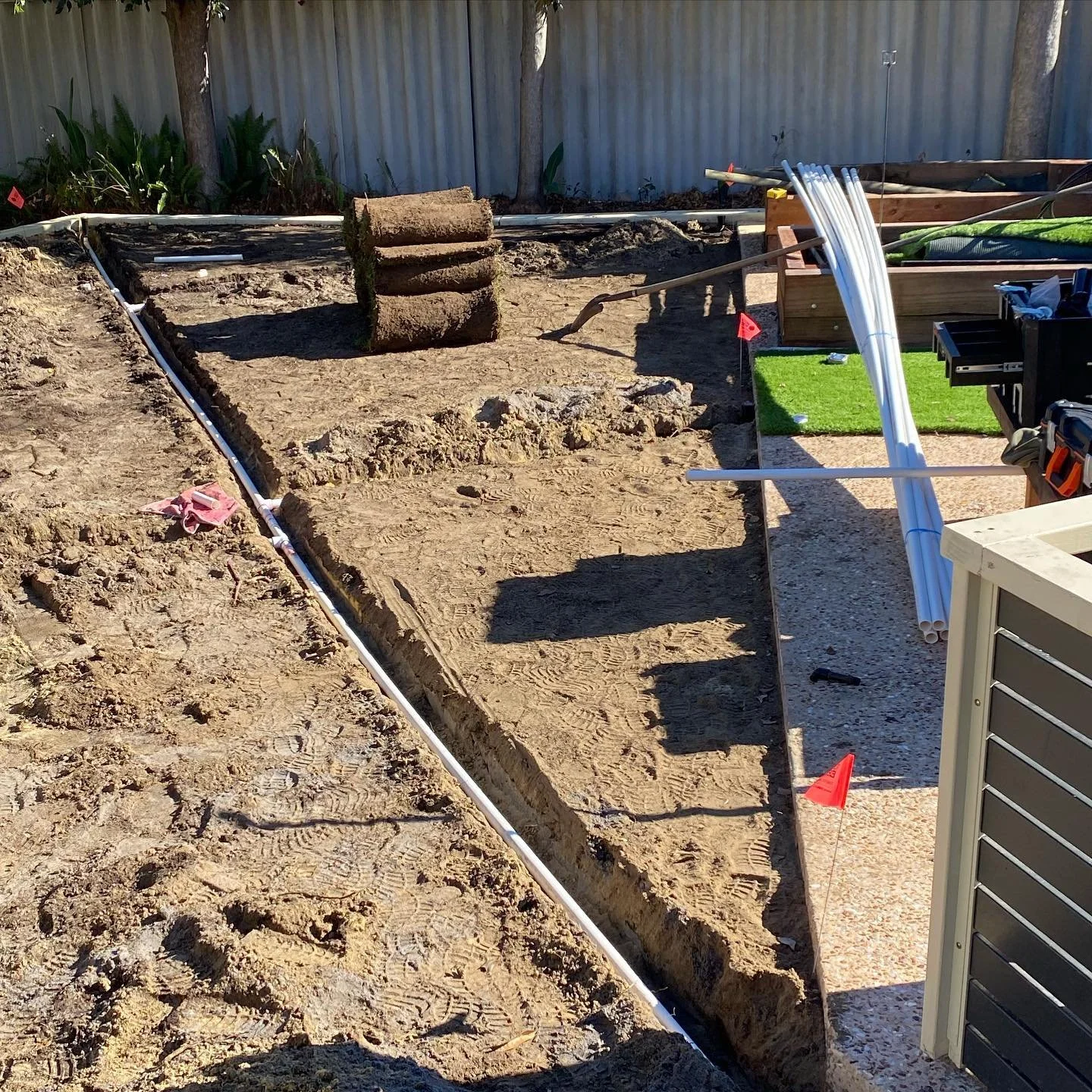 New Reticulation system and sapphire buffalo turf to this nice little backyard