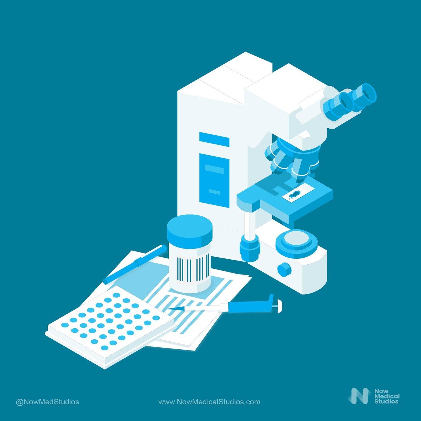 Who doesn&rsquo;t love a good old isometric vector illustration of a microscope? Just us? 🔬⁠
⁠
🌟Artist: Annie Campbell (@camp_illustrate)⁠
⁠
⁠
⁠
#medicalillustration #medart #scientificillustration  #digitalart #sciart #scicomm #photoshop #animatio