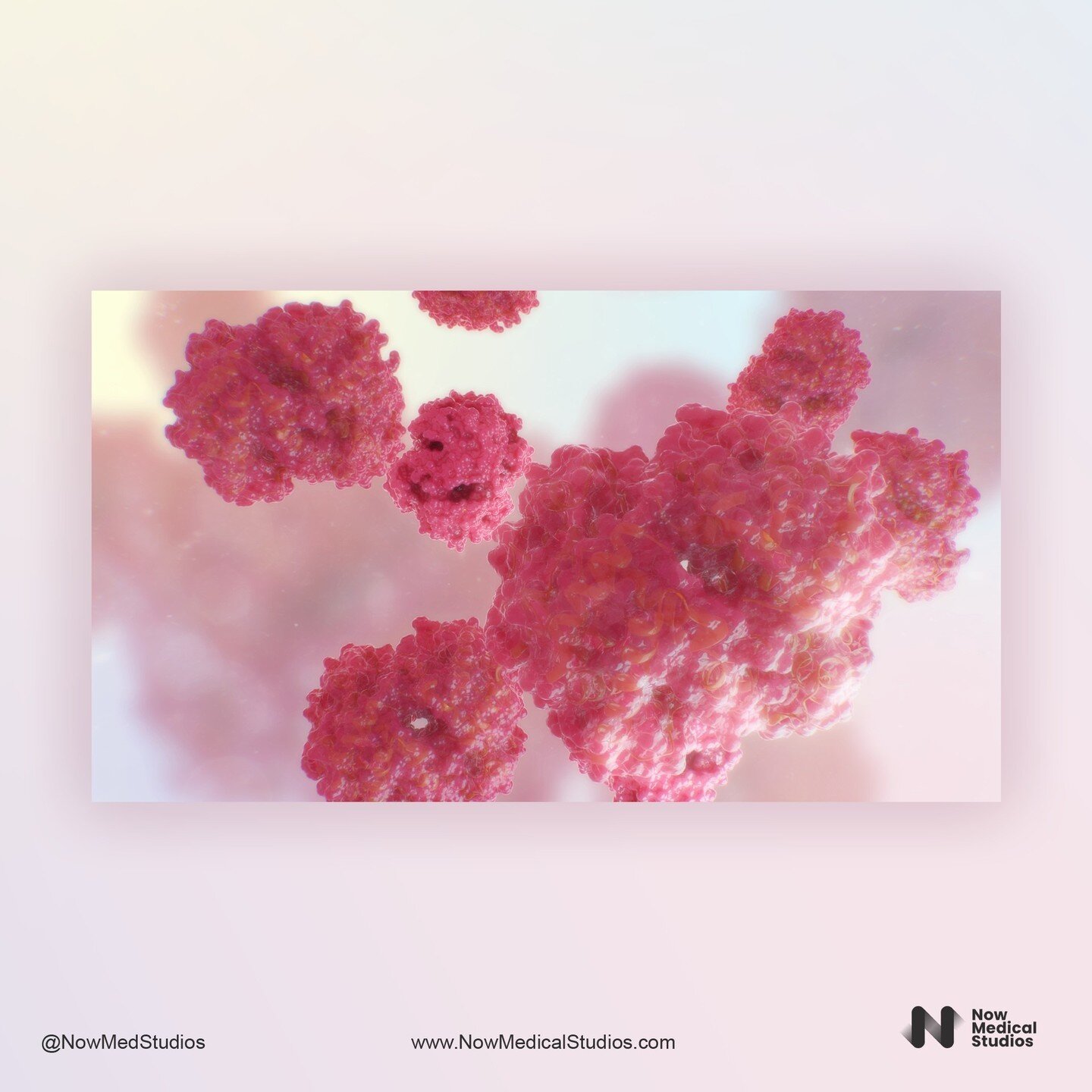 Here is a shot from a molecular MOA animation created by Emily a few years back. This scene is showing some hemoglobin 🩸.⁠
⁠
🧠 MOA stands for Mechanism Of Action and refers to the specific process as to how a drug or therapeutic candidate works. Th
