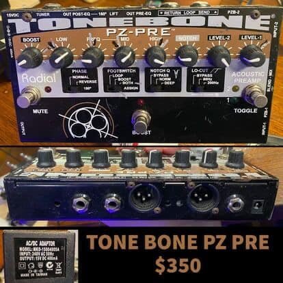 Guitar fweinds! 

Selling a ToneBone PZ Pre. 

Hit me up if at all interested. 

🎸🌶 🔥