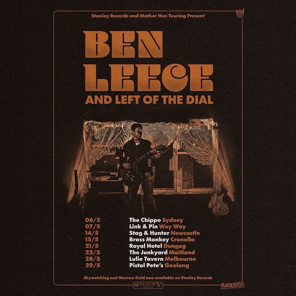 Shows! Love to catch up with YOU at one of these shows.  Come on down! 🎸🌶 🔥 😎

Posted @withregram &bull; @benjaminleece To celebrate the release of the Skywatching &amp; Marrow Gold EPs Left Of The Dial will be back in the van all through May wit