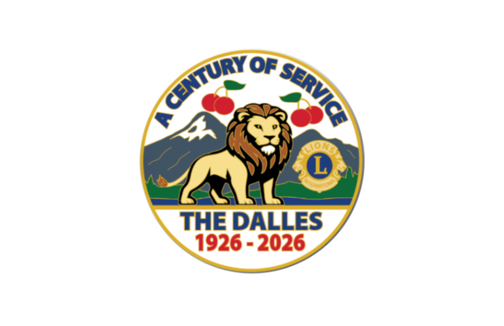The Dalles Lions Club logo - a century of service