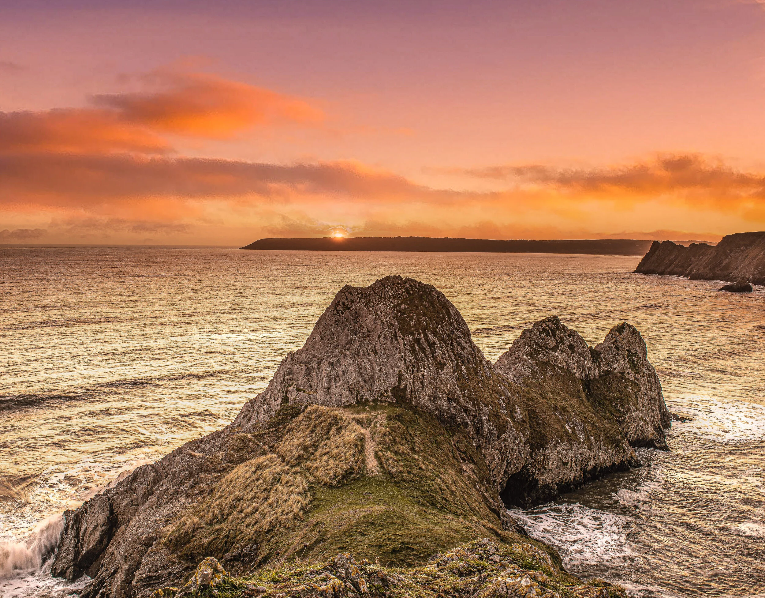THREE CLIFFS BAY SUNSET — TIM SCANLAN PHOTOGRAPHY