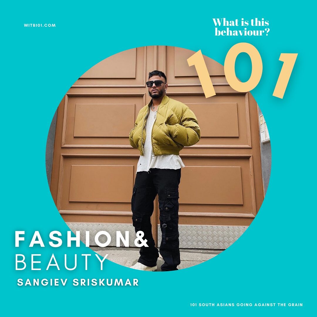 WITB101 - Sangiev Sriskumar, content creator 

Sangiev is injecting personality into the polished world of high-end fashion content. His YouTube channel is an eclectic mix of styling tips, outfit diaries, seasonal pickups and lifestyle videos. Since 